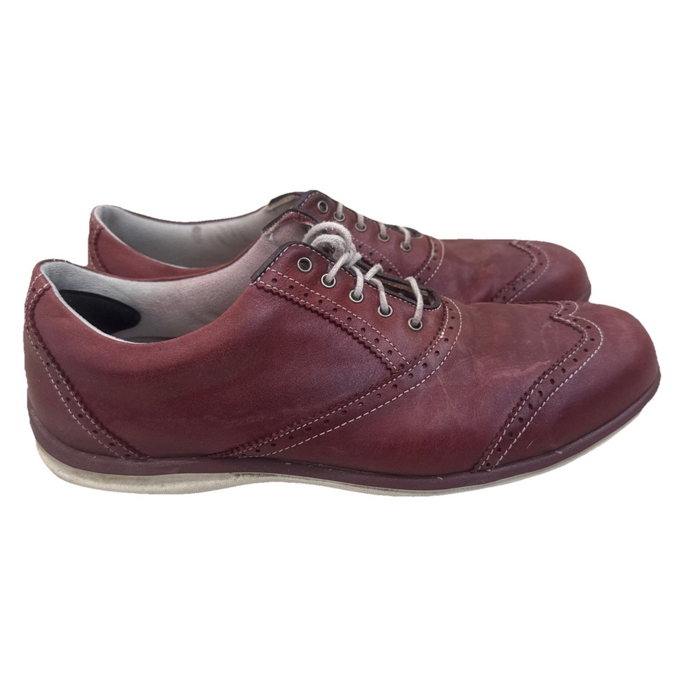 FootJoy FJ LoPro Casual Golf Shoe Red Burgundy Woman Size 11 M